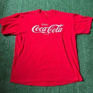 Vintage Single Stitch Enjoy Coca Cola Trademark Shirt XL